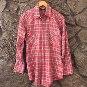 Vintage Western Shirt w/Snaps